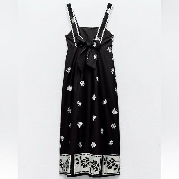 Zara blogger favorite printed cotton dress - Picture 8 of 11